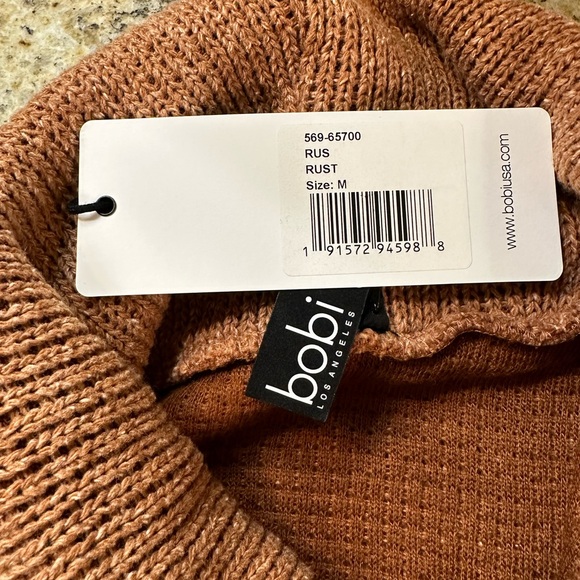 NWT Bobi Los Angeles x Revolve Hi-lo Cowl Neck Sweater Size Medium - Picture 3 of 7